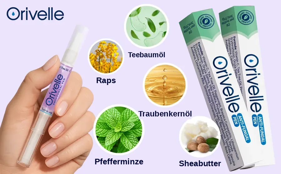 Orivelle Stift mit den wichtigsten pflanzlichen Bestandteilen